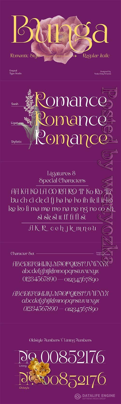 Bunga Romantic Font
