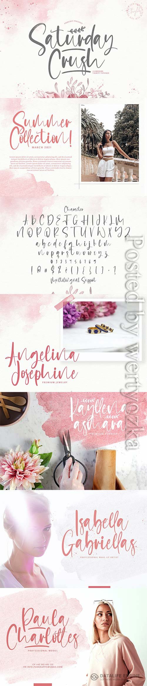 Font Saturday Crush - Handwritten