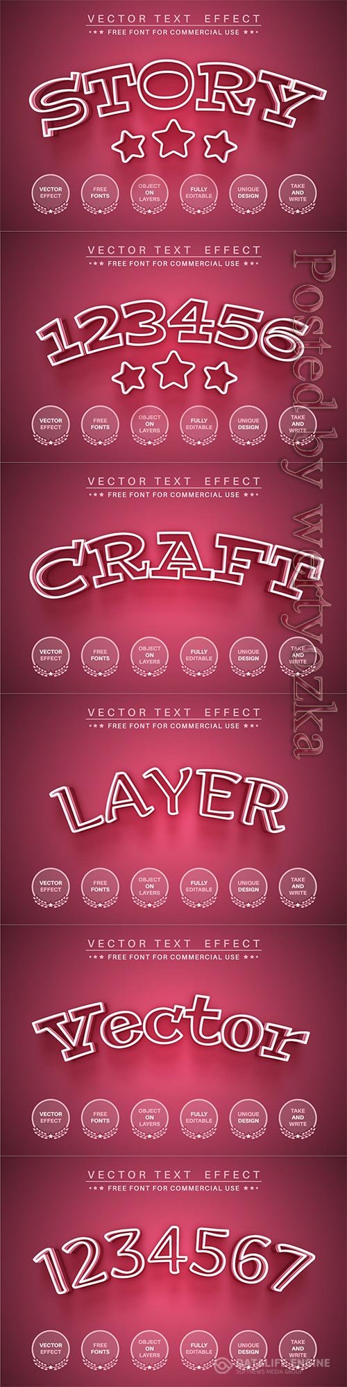 Pink Story - Editable Text Effect, Font Style