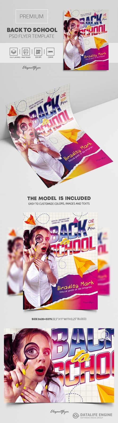 Back to School PSD Flyer