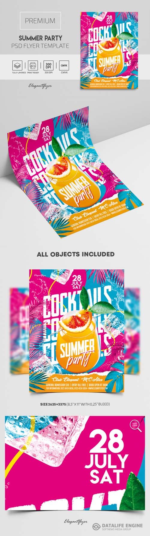 Summer Party PSD Flyer
