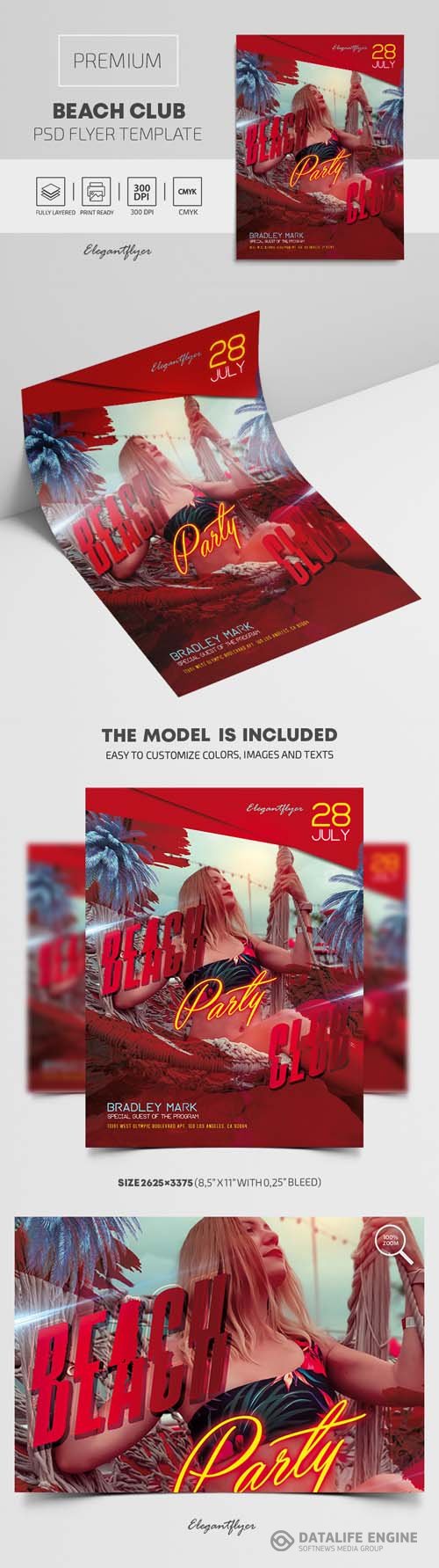 PSD Flyer Beach Club