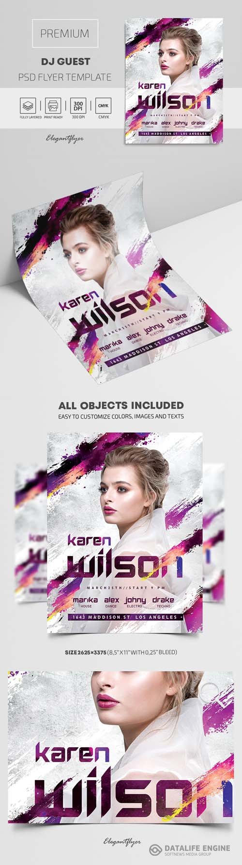 DJ Guest Premium PSD Flyer Template vol 2