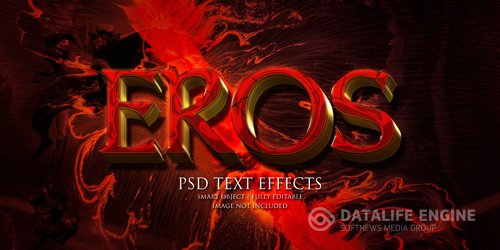 Eros text effect Premium Psd