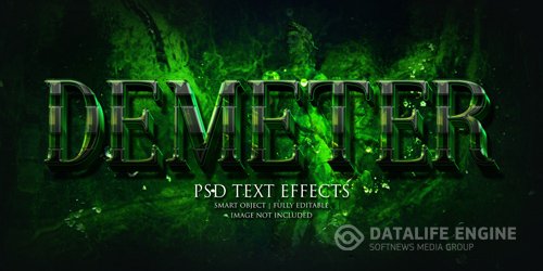 Demeter text effect Premium Psd