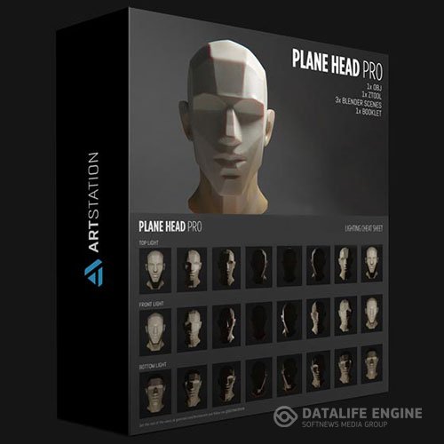 ARTSTATION PLANE HEAD PRO BUNDLE MODEL PDF BOOKLET CHEAT SHEETS