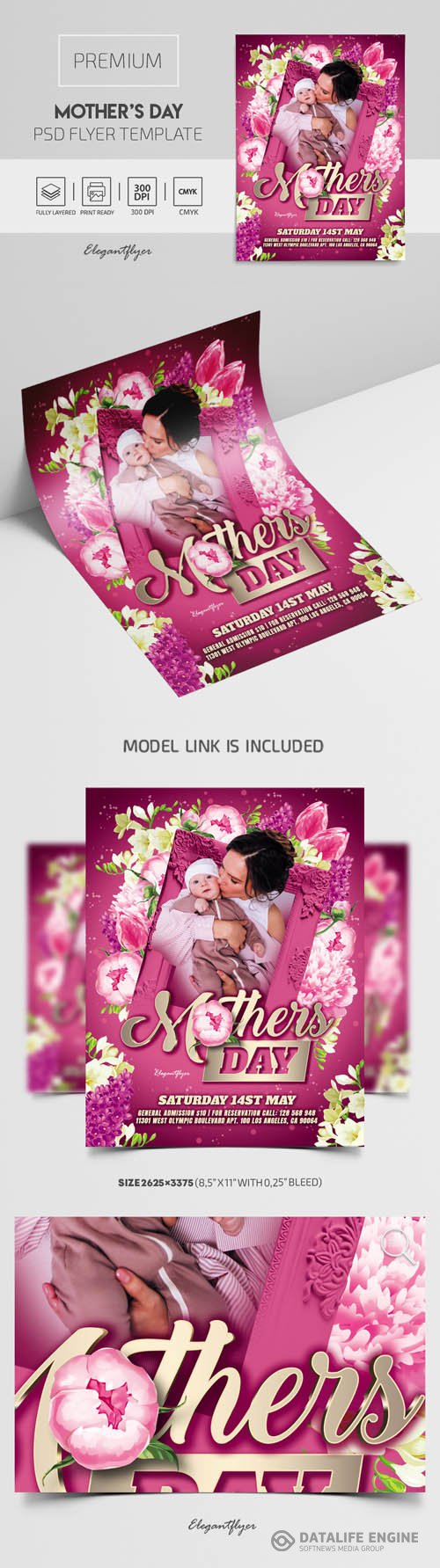 Mothers Day Premium PSD Flyer Template