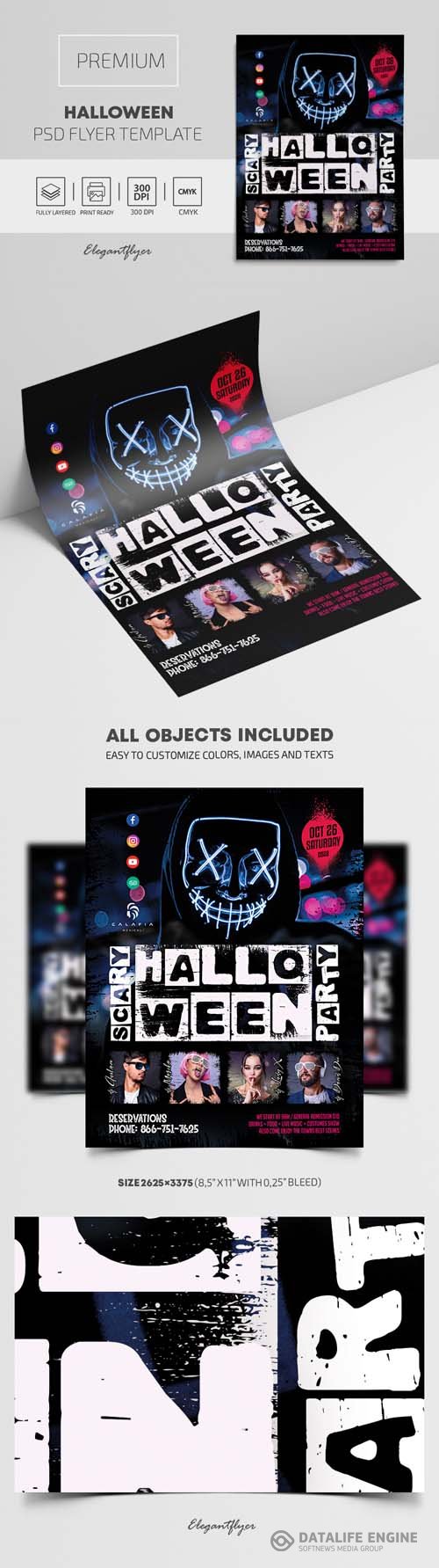 Halloween Premium PSD Flyer Template