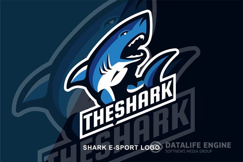 Shark E Sport Logo design templates