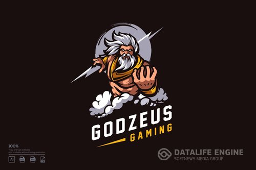 Zeus Logo Esport design template