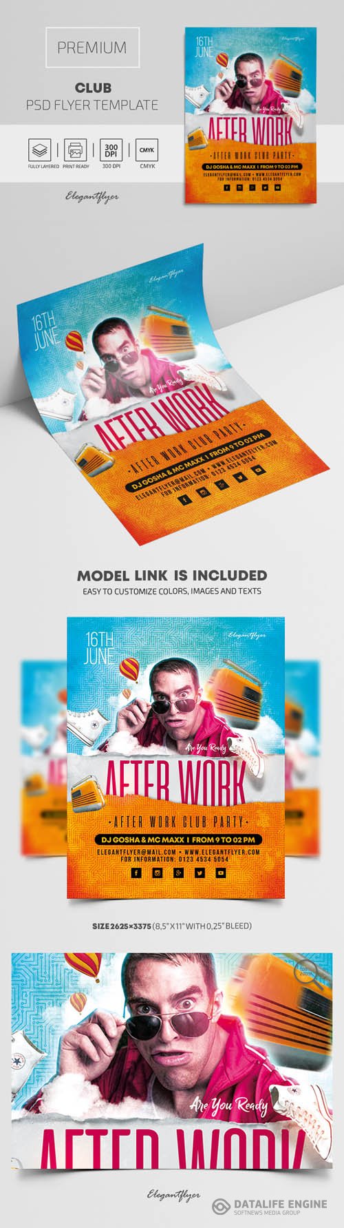 Club  Premium PSD Flyer Template