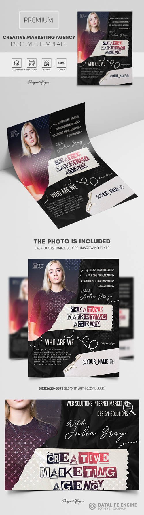 Creative Marketing Agency Premium PSD Flyer Template