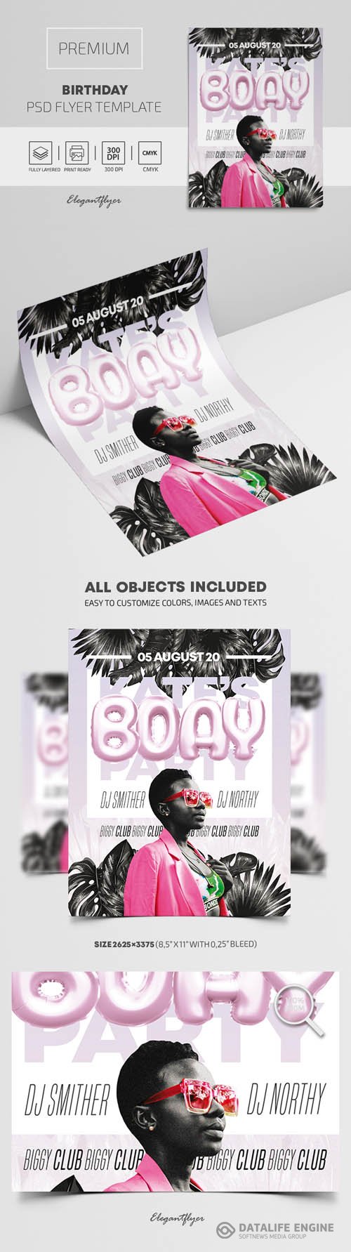 Birthday Premium PSD Flyer Template