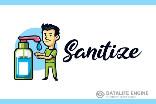 Sanitize - Medical and Healthcare Mascot Logo