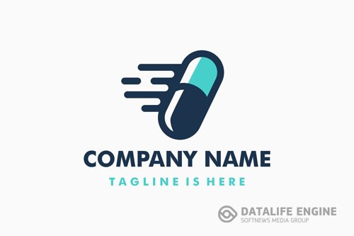 Capsule Medicine Delivery Logo