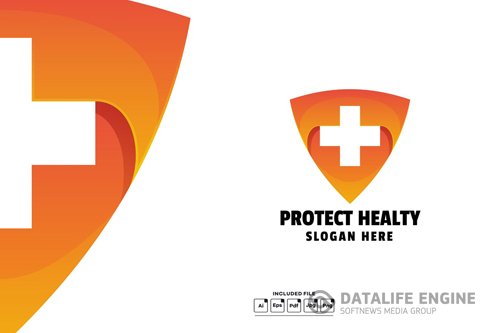 Protect Healthy Gradient Colorful Logo Template