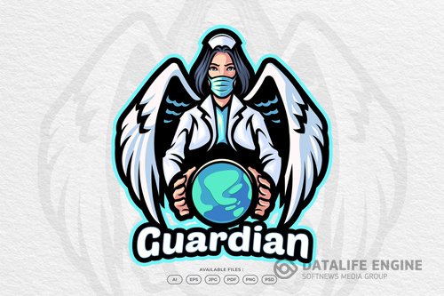 Doctor nurse logos vector design template