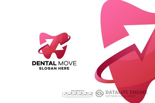 Dental Gradient Logo Template vol 2