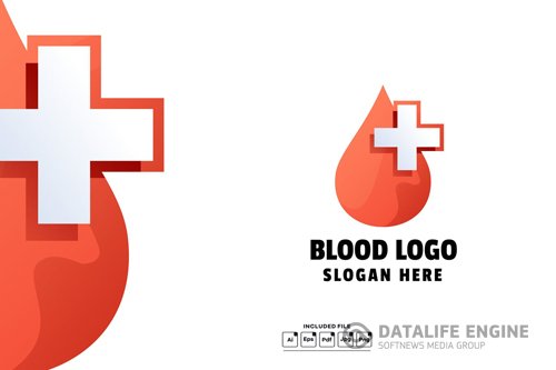 Bloody Medical Gradient Colorful Template