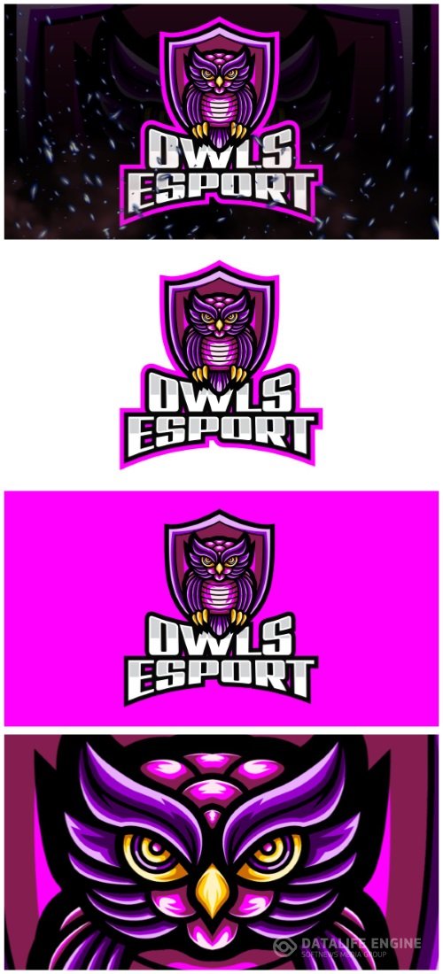 Owls E-Sport and Sport Logo Template