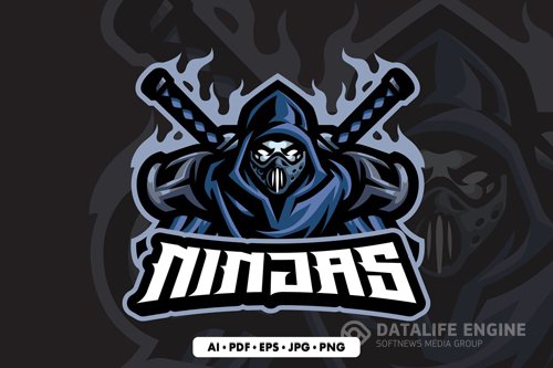 Ninja Mascot logo