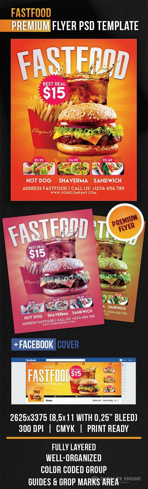 Fastfood Flyer PSD Template