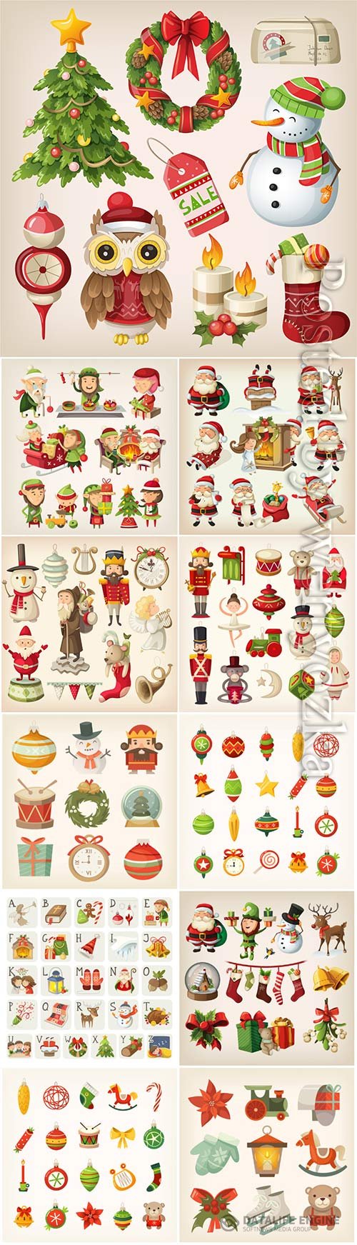 Vector christmas decorations