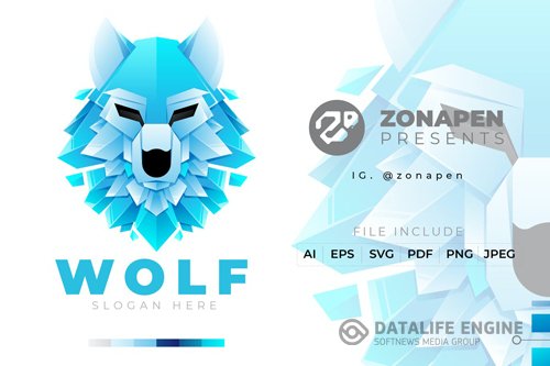 Wolf Gradient Logo