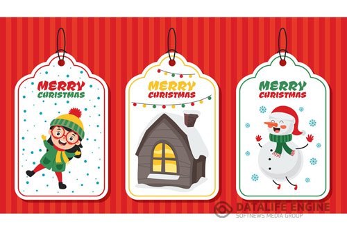Christmas Drawing With Cartoon Characters