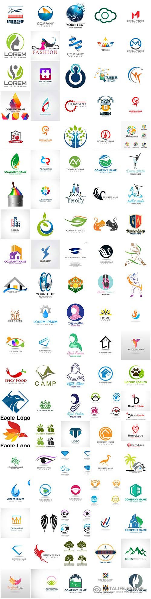 100 Bundle logo  vector design vol 10