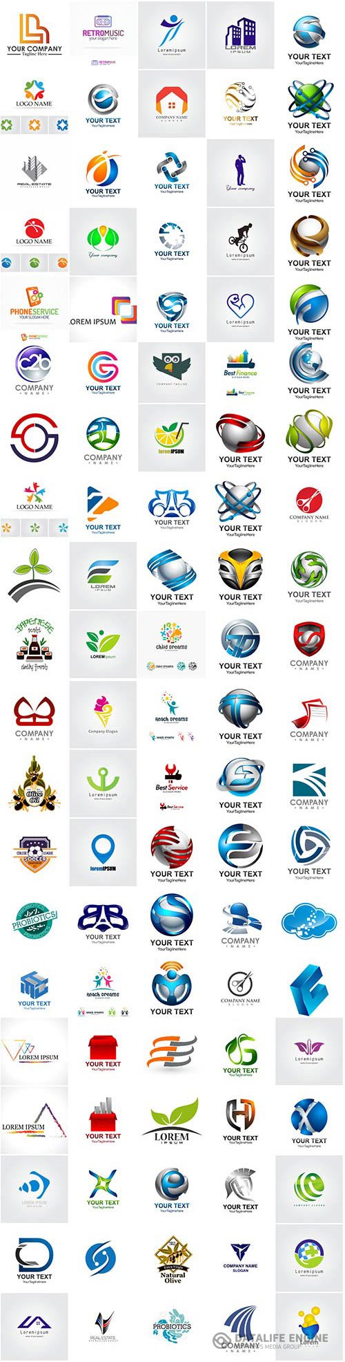 100 Bundle logo  vector design vol 14
