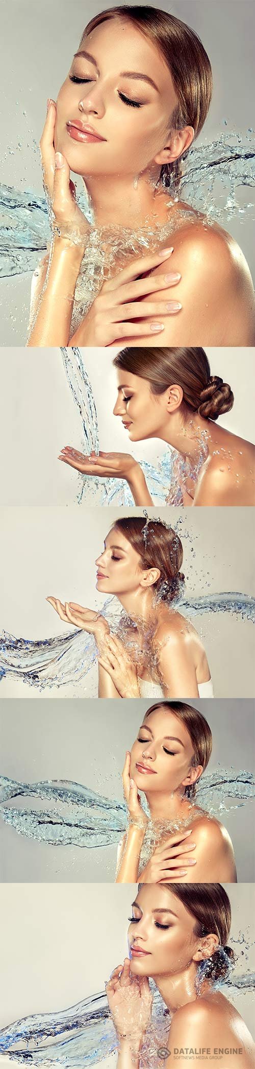 Beautiful and healthy female skin, concept stock photo