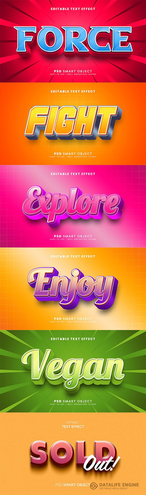 Psd text effect set vol 17