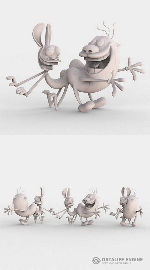 Ren and Stimpy 3D-Print