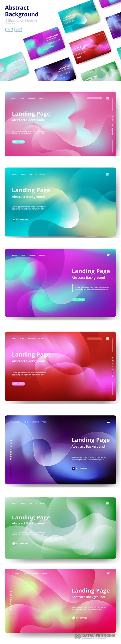 8 Abstract background design