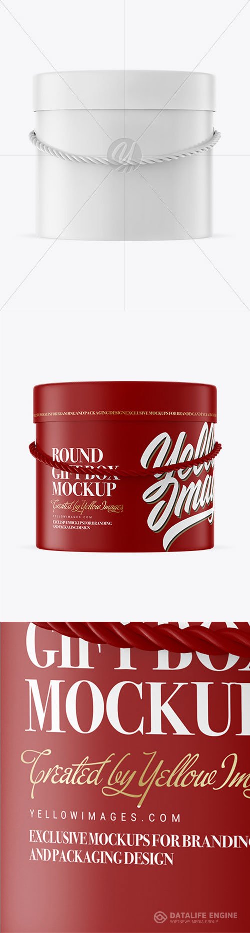 Round Box Mockup 72739