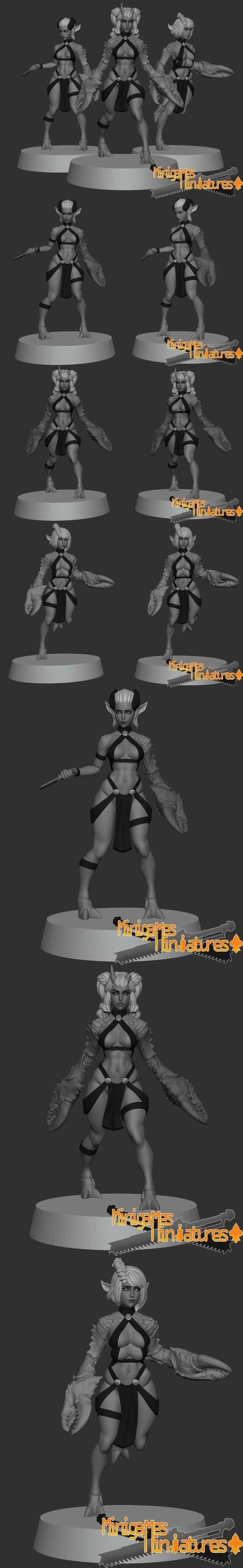 Demonesses anime figurines – 3D Print