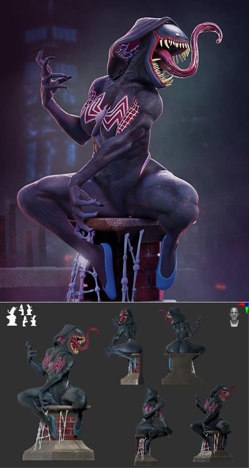 Gwenom Statue – 3D Print