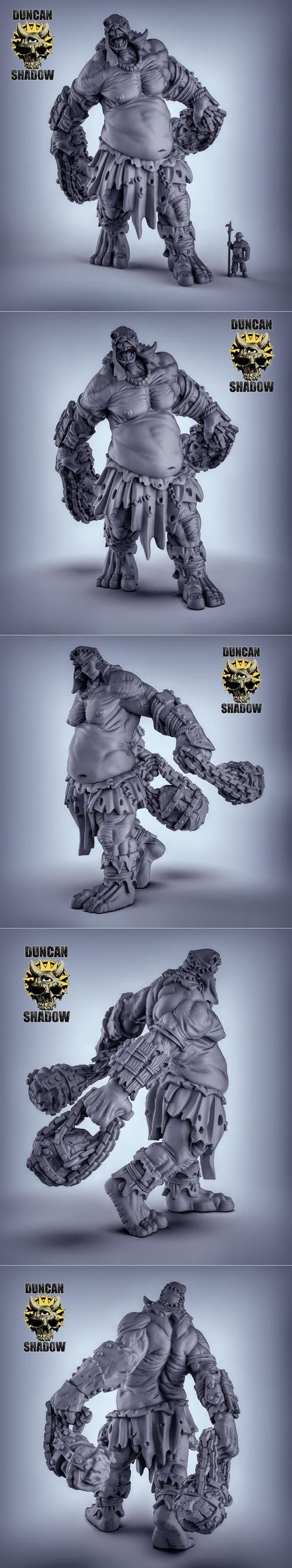 Titan with flails – 3D Print