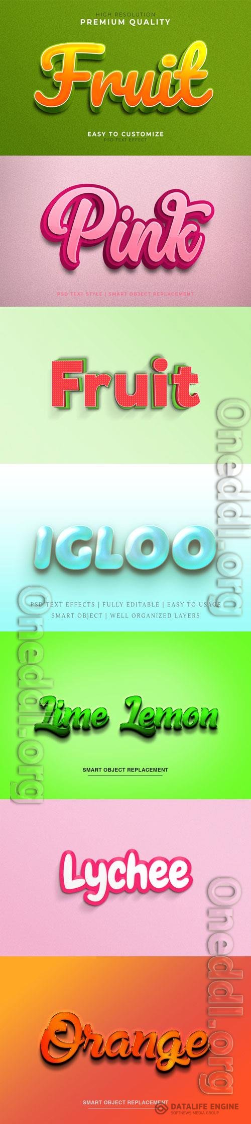 Psd text effect set vol 371