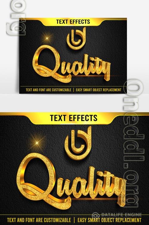 Quality text effect 3d correction