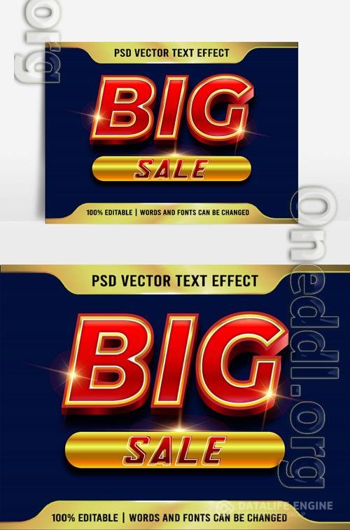 Big Sale Text Effects Beautiful 3D Effect