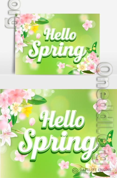 Beautiful Spring Text Effect vol 4