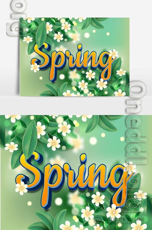 Beautiful Spring Text Effect vol 6