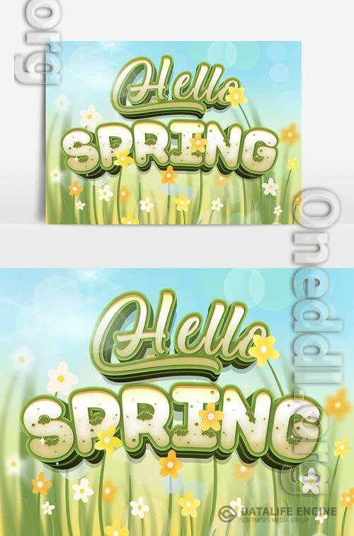 Beautiful Spring Text Effect vol 7