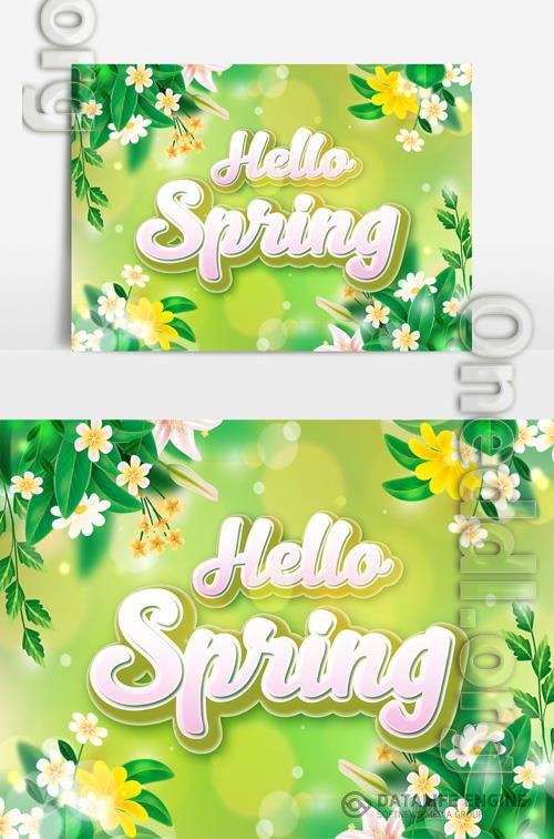 Beautiful Spring Text Effect vol 5