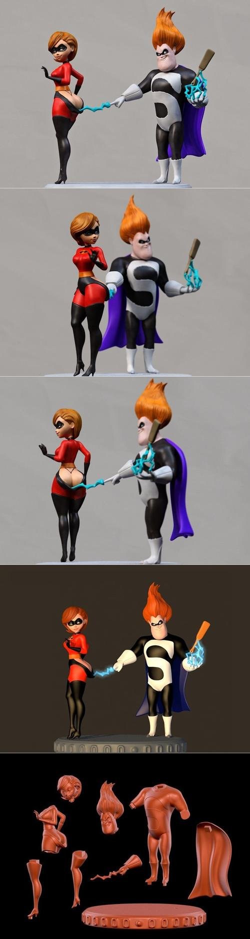 Hero girl and Villain – 3D Print