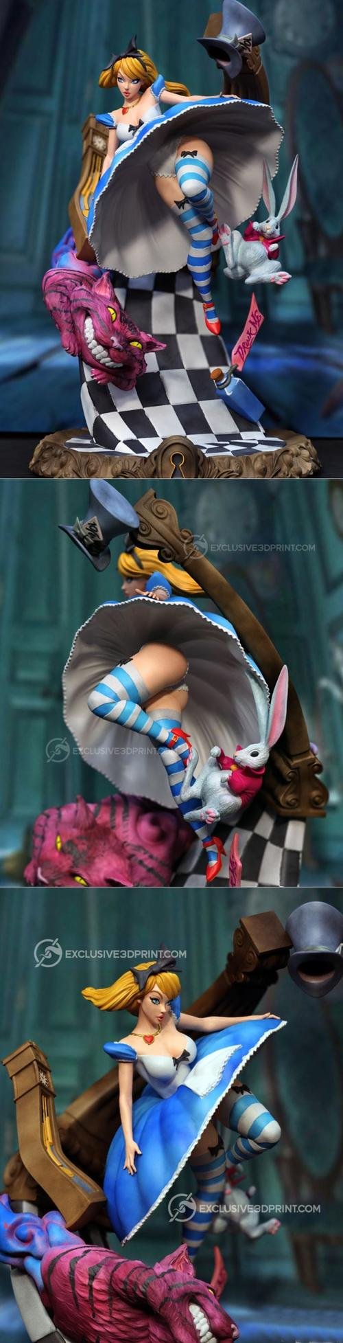 Alice falling – 3D Print