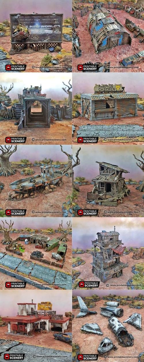 Brave New Worlds - Wasteworld Complete – 3D Print