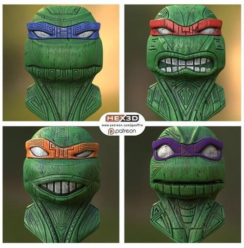 TMNT Wickis – 3D Print